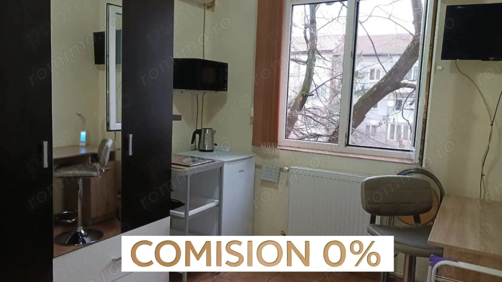 COMISION 0% | Garsonieră | 13 mp | Baie proprie| Etaj 3|Zona Dacia