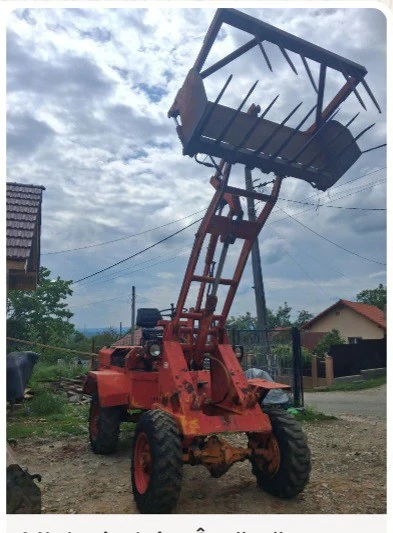 Furcă pentru gunoi si baloti pentru minivola
