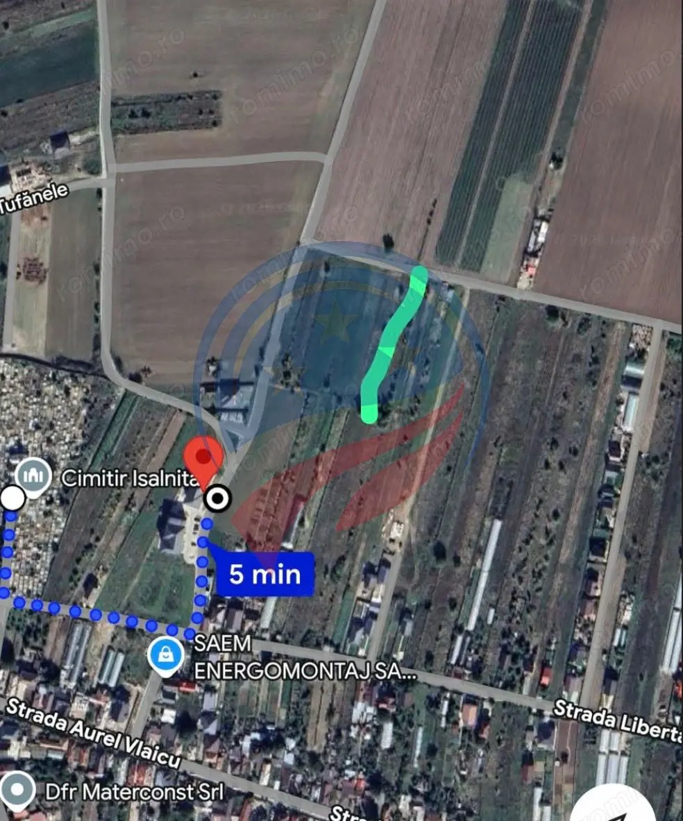 Teren intravilan de vânzare – 1.766 mp, Ișalnița, zona Noile ANL-uri