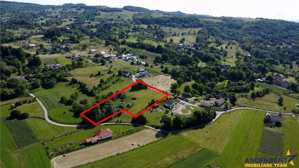 Teren intravilan panoramic, 5.750 mp, view munte, deschidere apreciabila, Ibanesti,  Mures