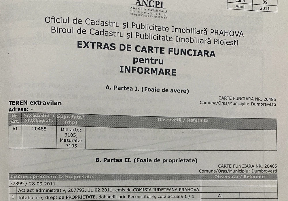 Teren extravilan Dumbravesti Prahova 