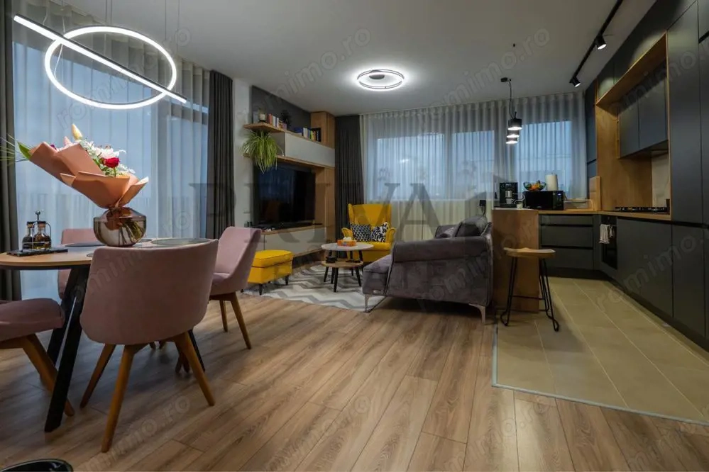 Apartament lux 3 camere, 2 bai, 71 mp, Torontalului