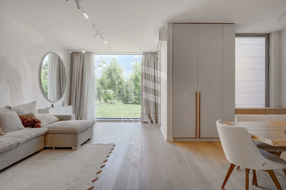Duplex mobilat utilat,gradina, Tunari parc