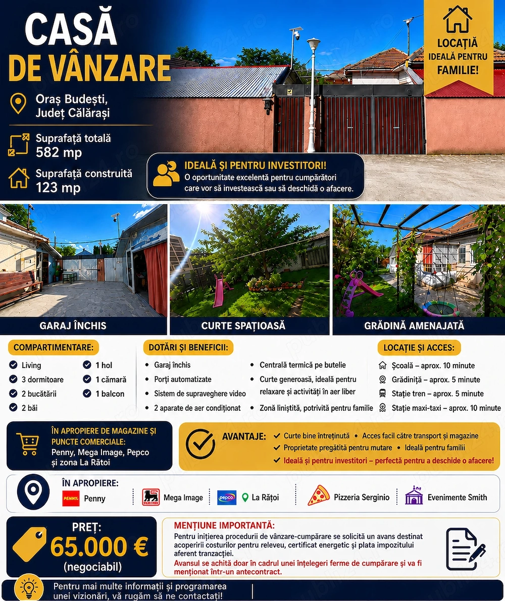 Casa de vânzare Ideala și pentru Investitori