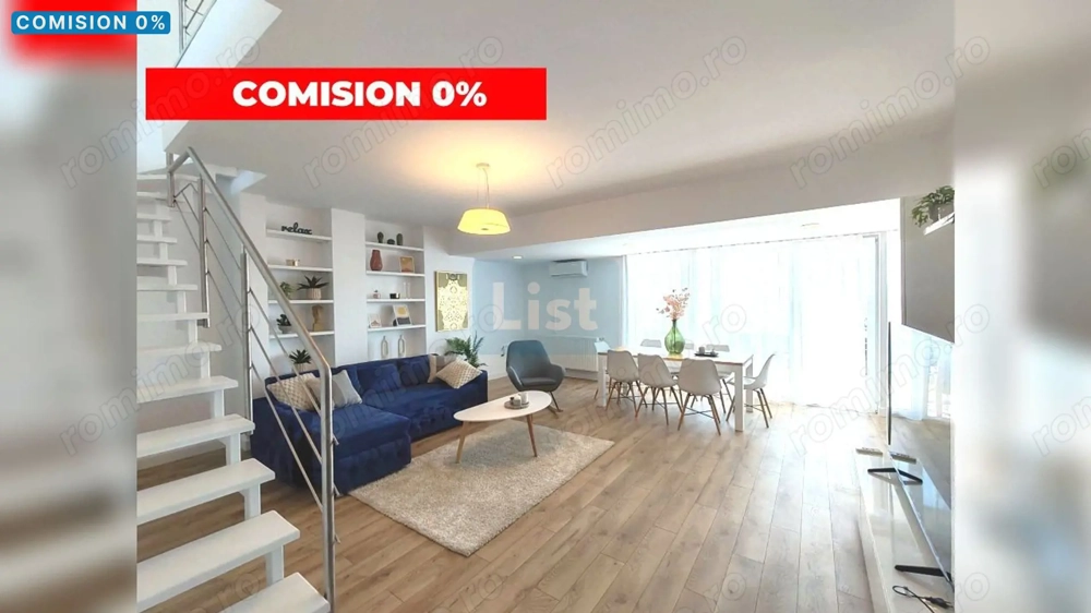 Penthouse pe 2 niveluri cu terase, parcare in Buna Ziua! comision 0%┃