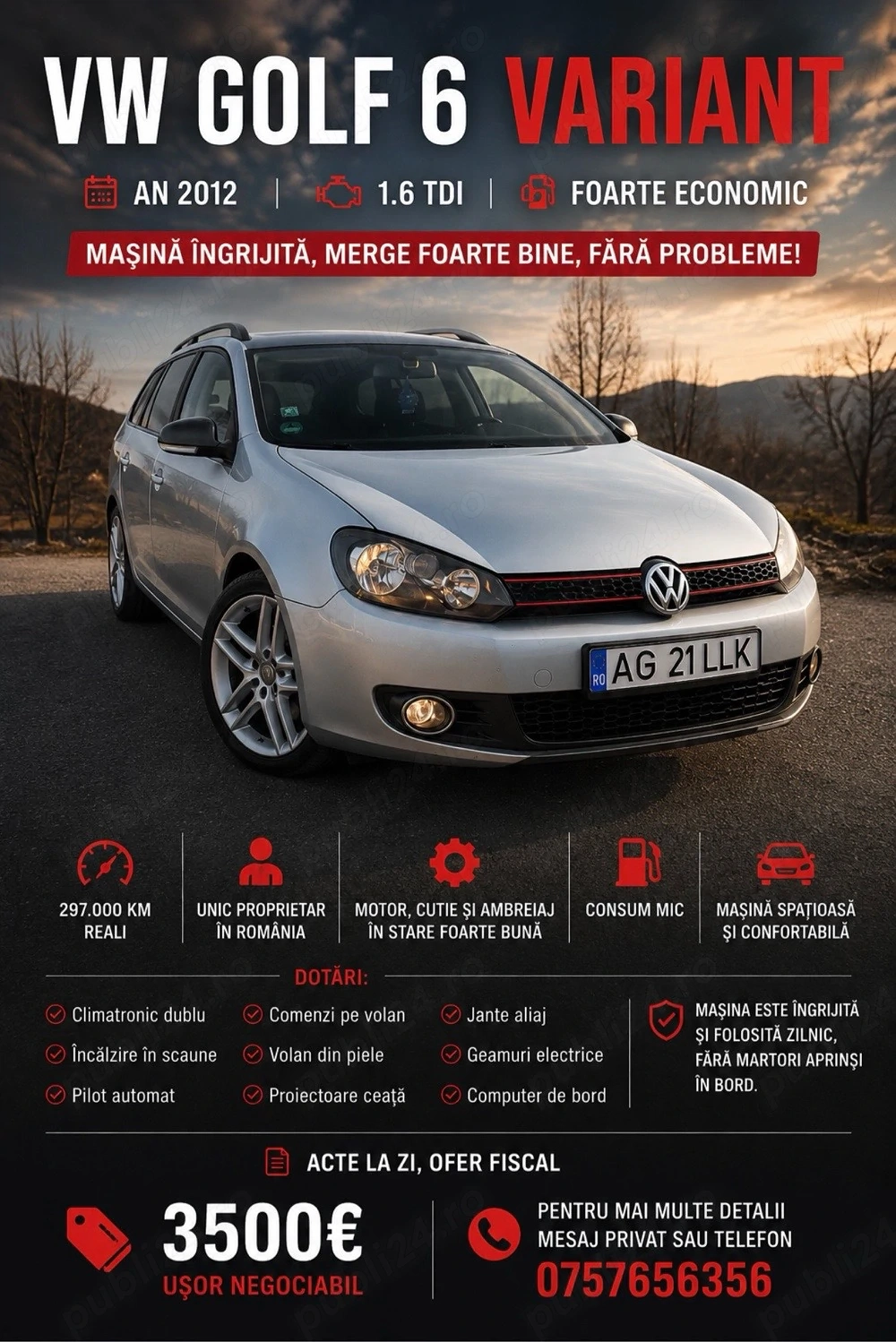 VW Golf 6 Variant   1.6 TDI   2012