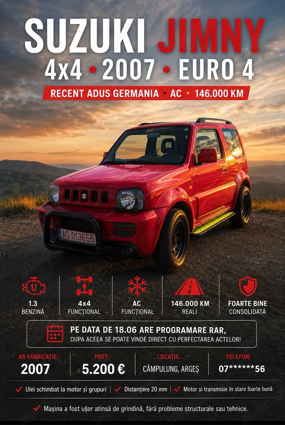 Suzuki Jimny 1.3 Benzină 4x4   20   
