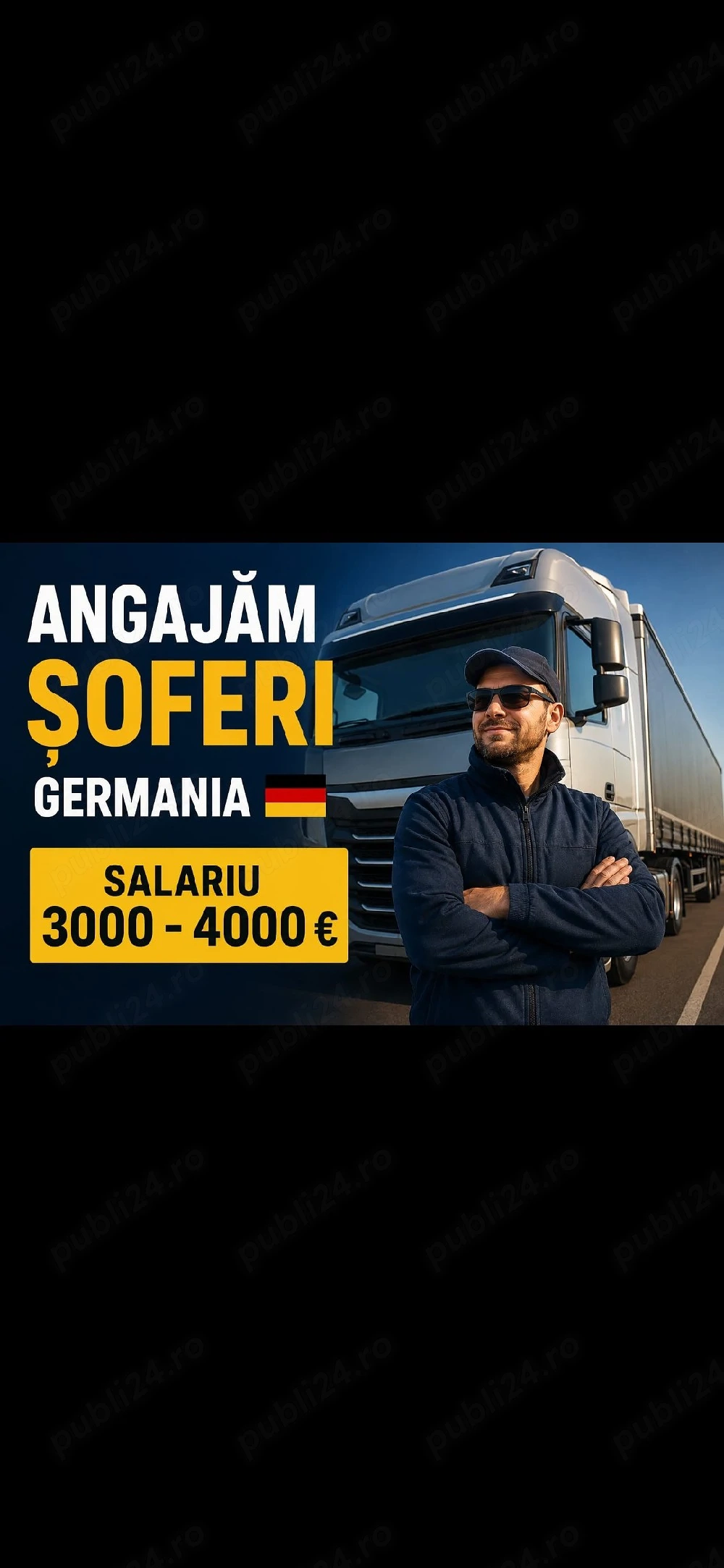 Angajam soferi pentru Germania