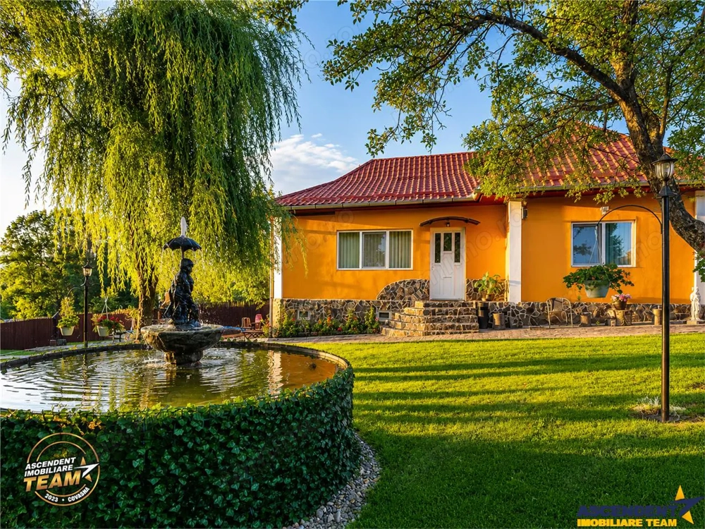 FILM! Doua case cu:piscina,foisor,arbori decorativi,1.700mp teren,Lutoasa,Covasna