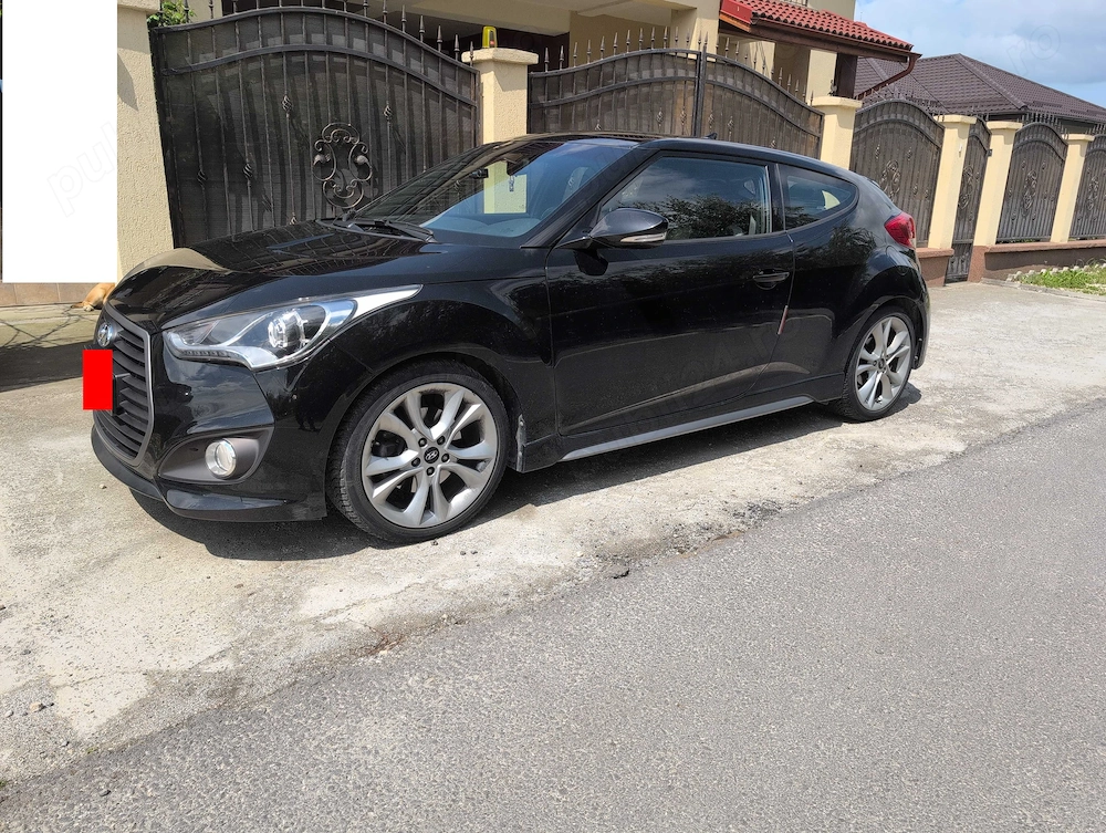 Hyundai Veloster Panoramic, 1.6 Turbo   Automată + Padele   Full Option - 2016 - 65.000 km