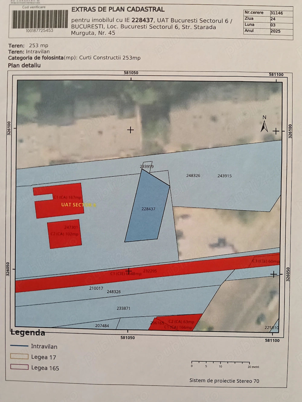 Vând teren intravilan Militari