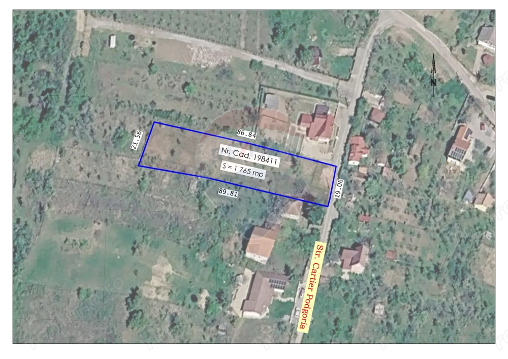 De vânzare teren intravilan 1,765mp Oradea / Strada Podgoria