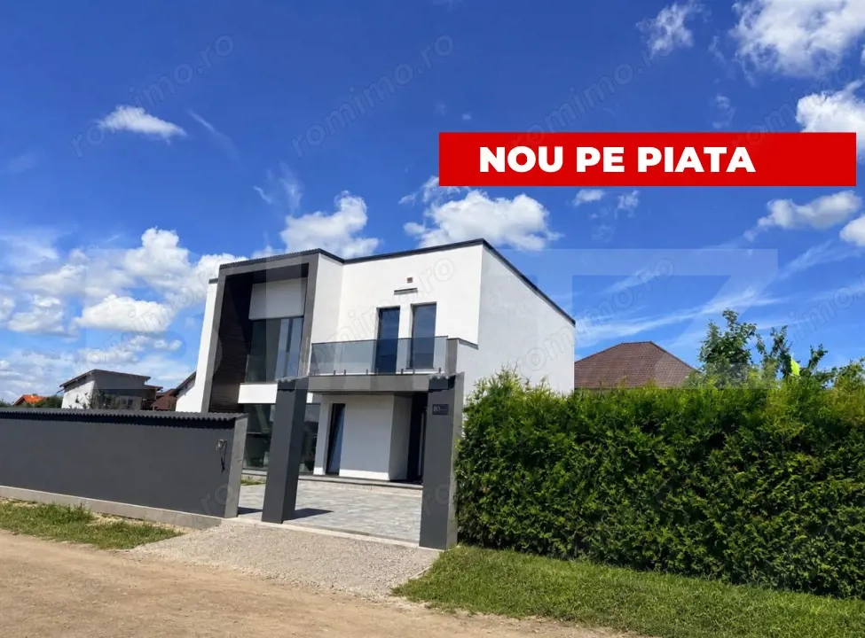 Casa noua de vanzare, finisata la cheie, teren 540 mp, 157 mp - Sanpetru