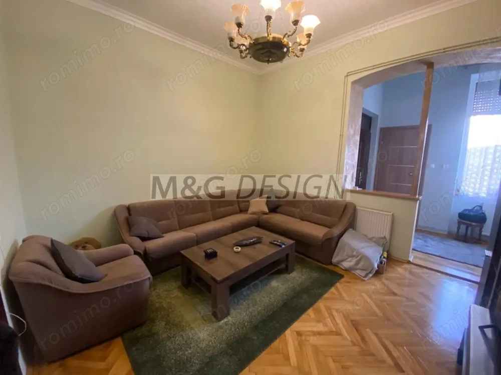 Balcescu, cladire istorica, 3 cam, et 1, CT, AC si gradina privata