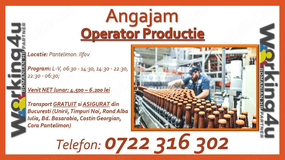 Operator Productie Fabrica Bauturi