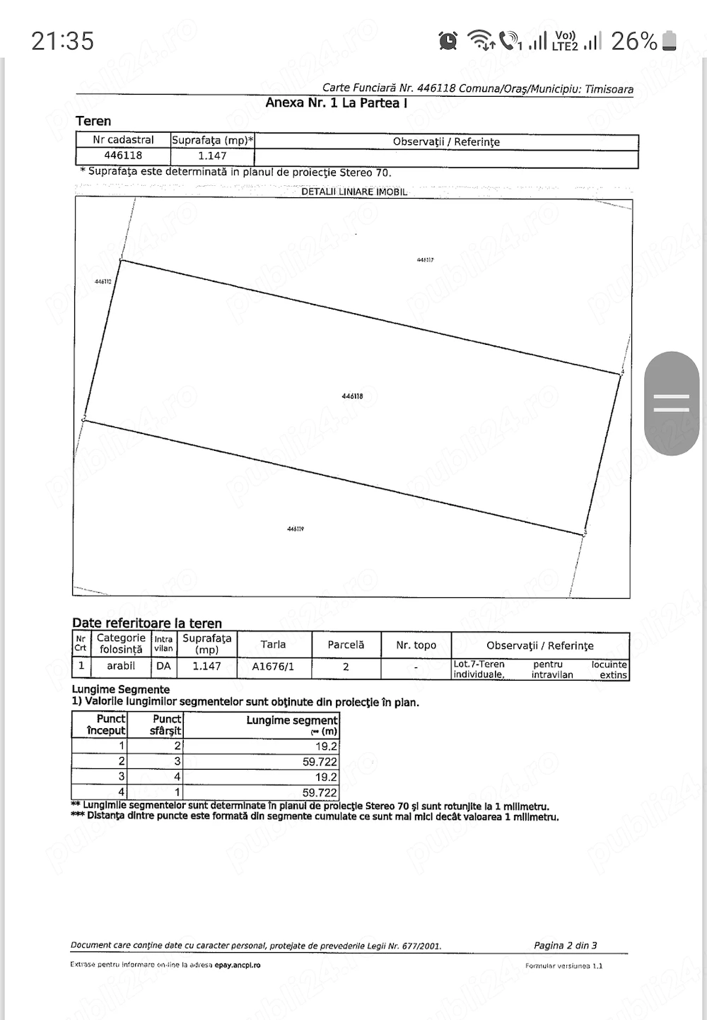 Proprietar - Vând Teren 1147mp, pretabil Casă, Duplex, Spațiu Comercial, Drumul Boilor cu Centura
