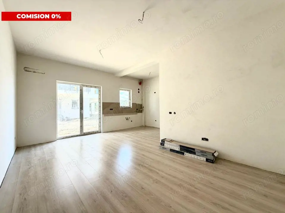 Apartament 1 camera, 40,3 mp utili cu GRADINA - COMISION 0%