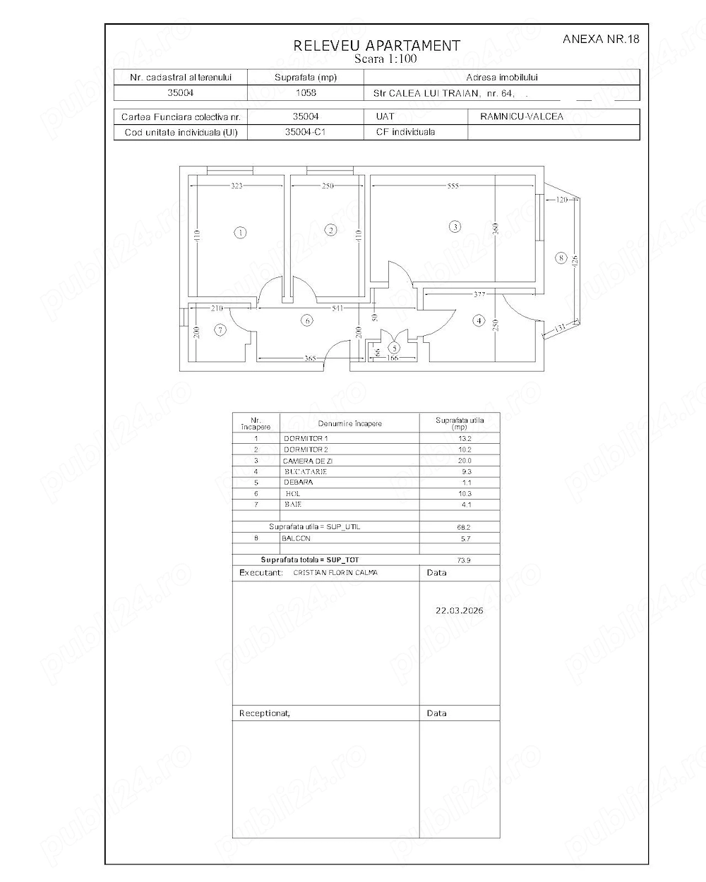 Apartament 3 camere Zona SUD