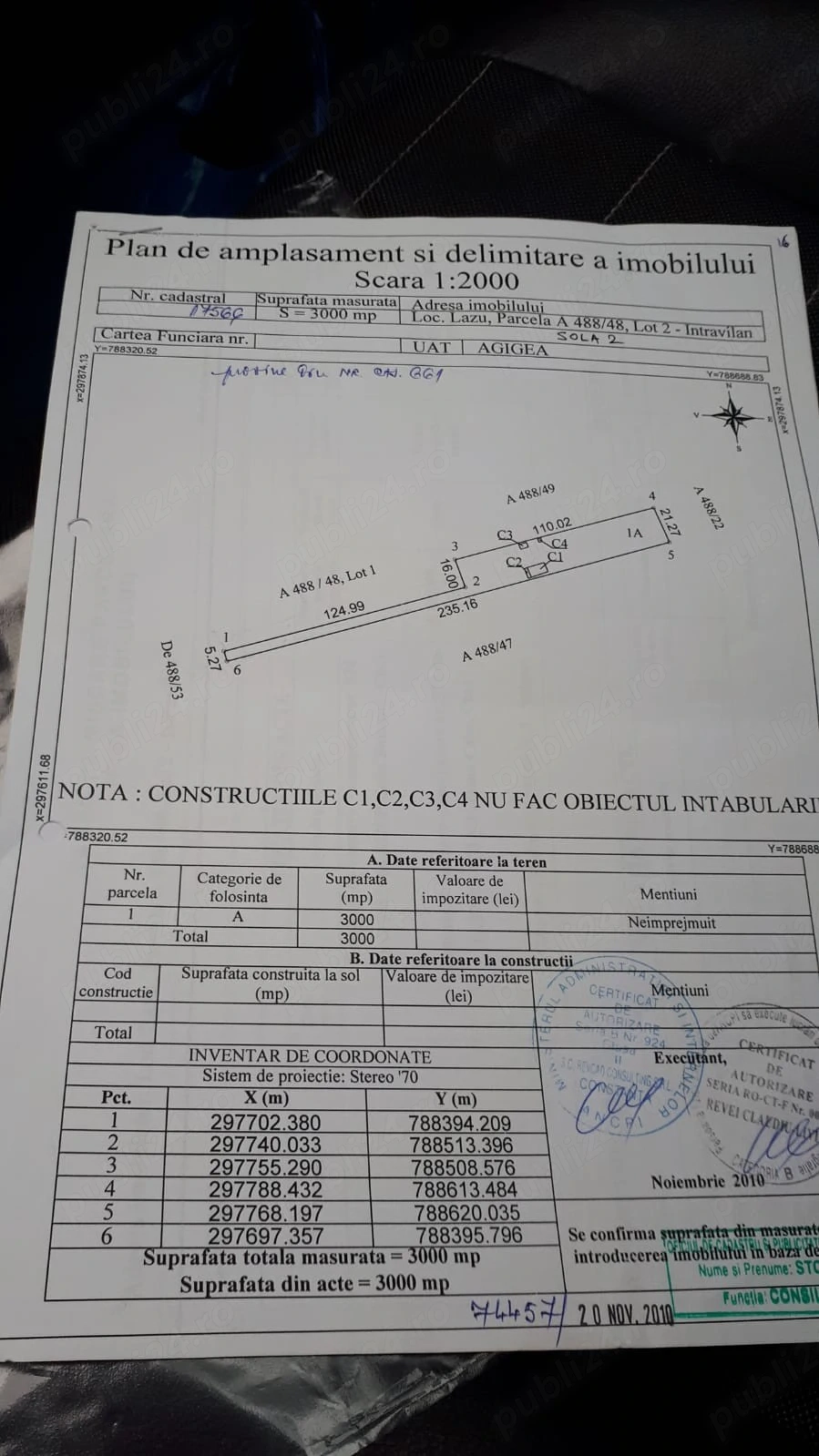 Vanzare Teren Lazu