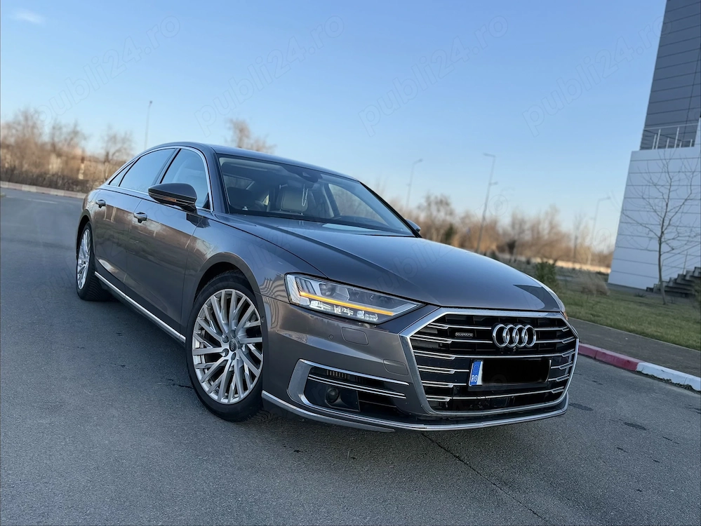 Audi A8L, Long, Proprietar, Myld-Hybrid, B&O, Masaj, TV