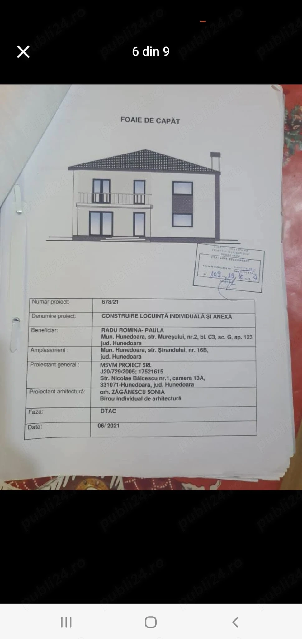 Loc de casă , cu proiect și fundație finalizate