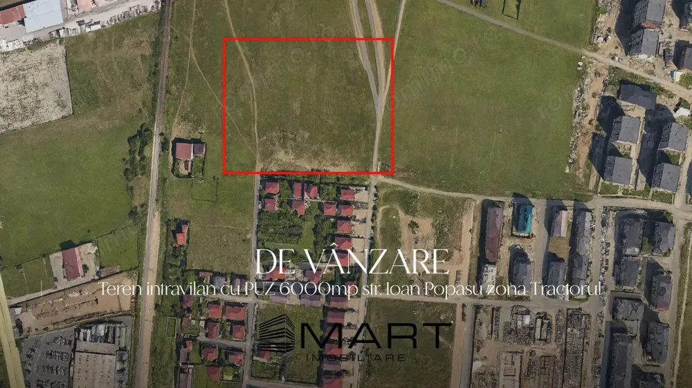 Teren intravilan 6000mp cu PUZ, P+2E zona Tractorul