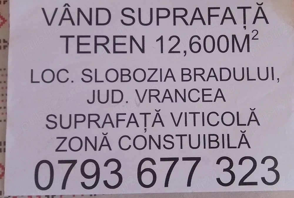  Teren de vânzare