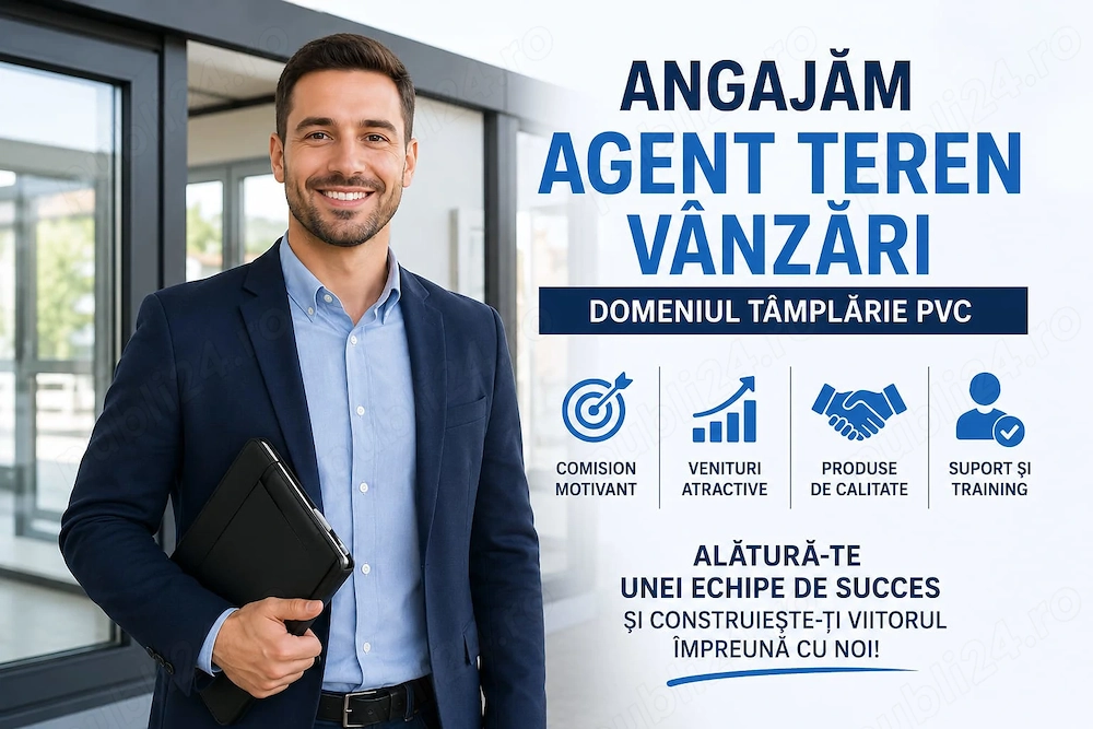 Reprezentanti vanzari-tamplarie pvc si aluminiu;