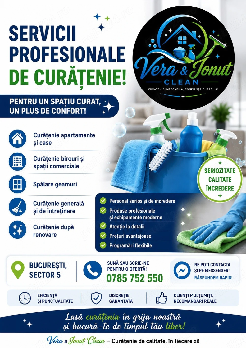 curățenie scări de bloc case spatii comerciale și dupa renovare