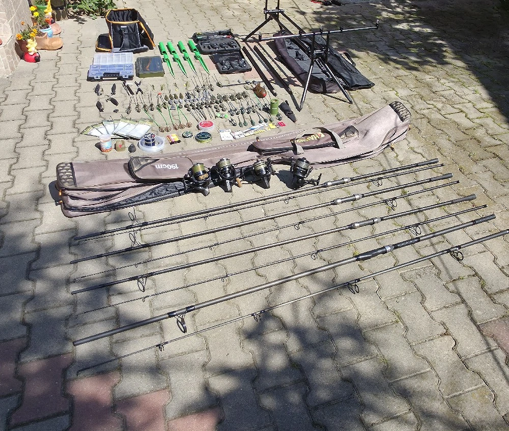 Set Complet Pescuit Crap (Lacuri + Râuri) + Trusă Accesorii
