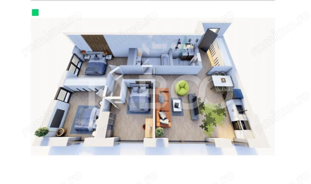 Apartament 4 camere decomanda 2 bai 95 mpu parcare Arhitectilor Sibiu