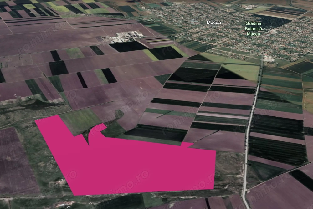 Teren 42 ha pentru parc fotovoltaic – Macea, Arad