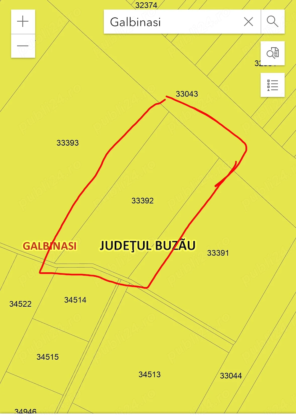 Vand teren intravilan județul buzau Galbinasi
