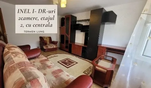 Apartament 2 camere decomandate, centrală pe gaz, DR-uri- INEL I
