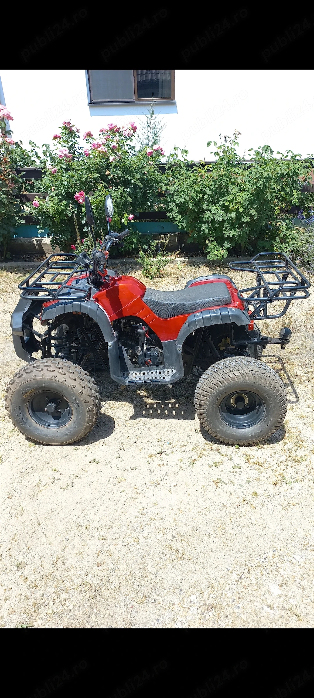 ATV 125 cc Hummer Spyder 8 inch si remorca pentru ATV