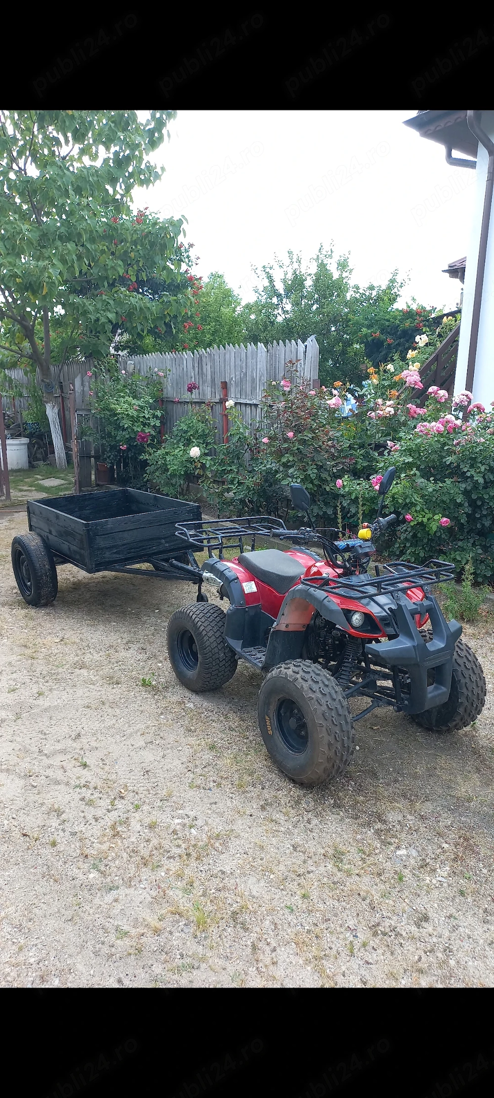 Remorca pentru ATV, motocultor, motosapa, cu roti de Dacia 1310