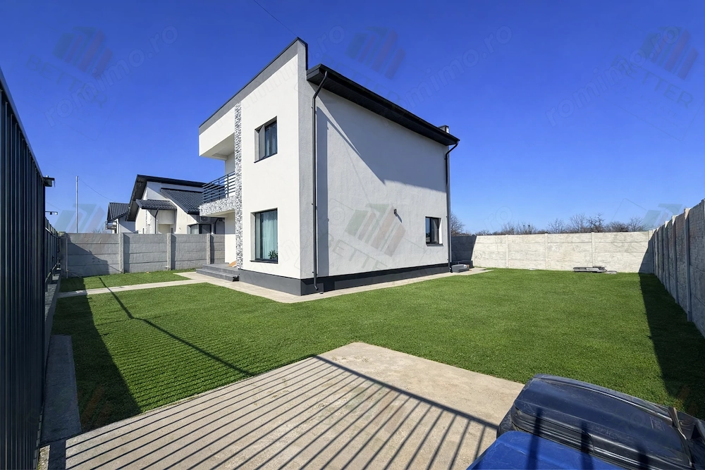 Casă individuală P+1E, 4 camere   teren 367 mp   Comuna Berceni