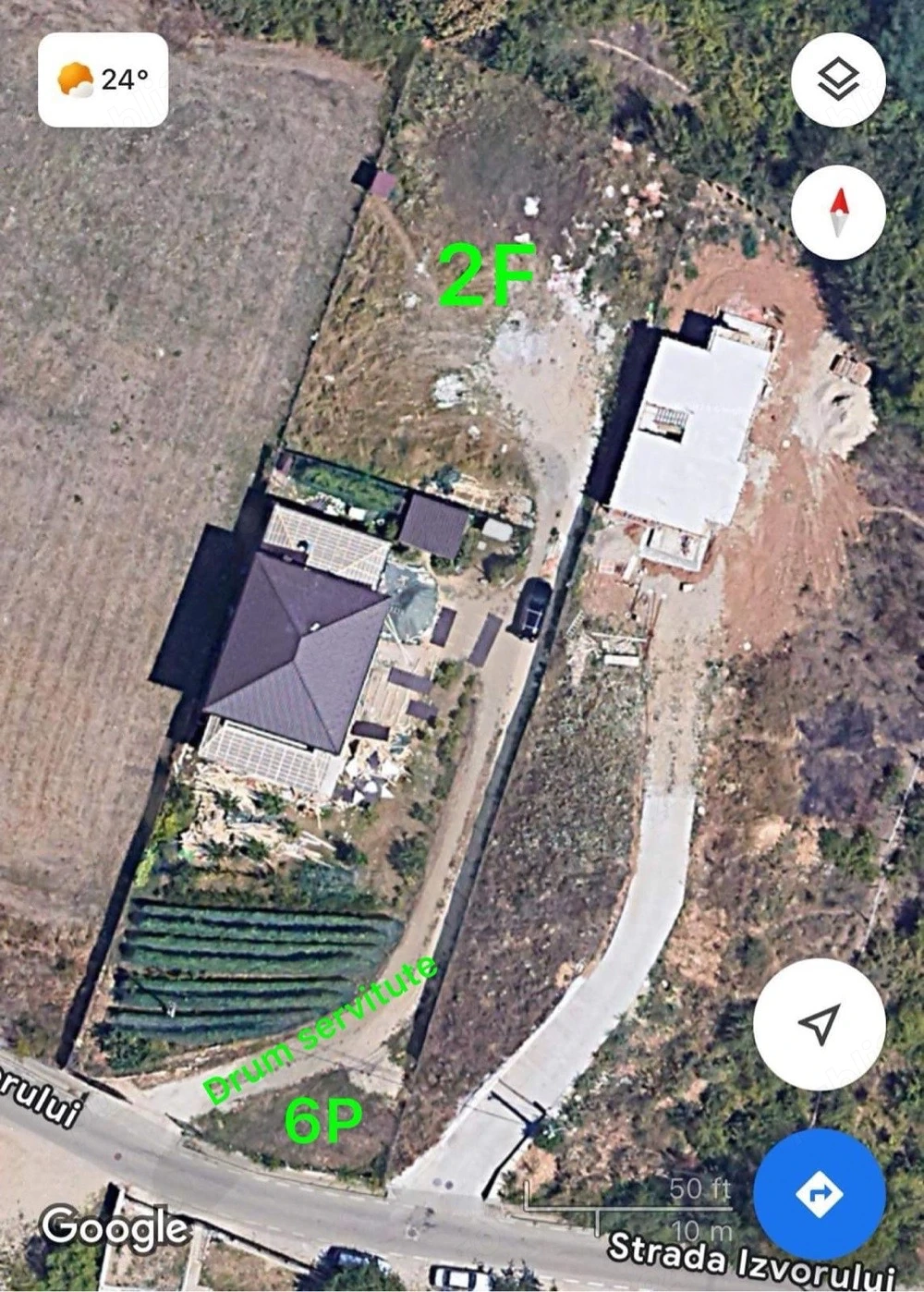 Teren intravilan 1000mp Turcesti - toate utilitatile, zona de case