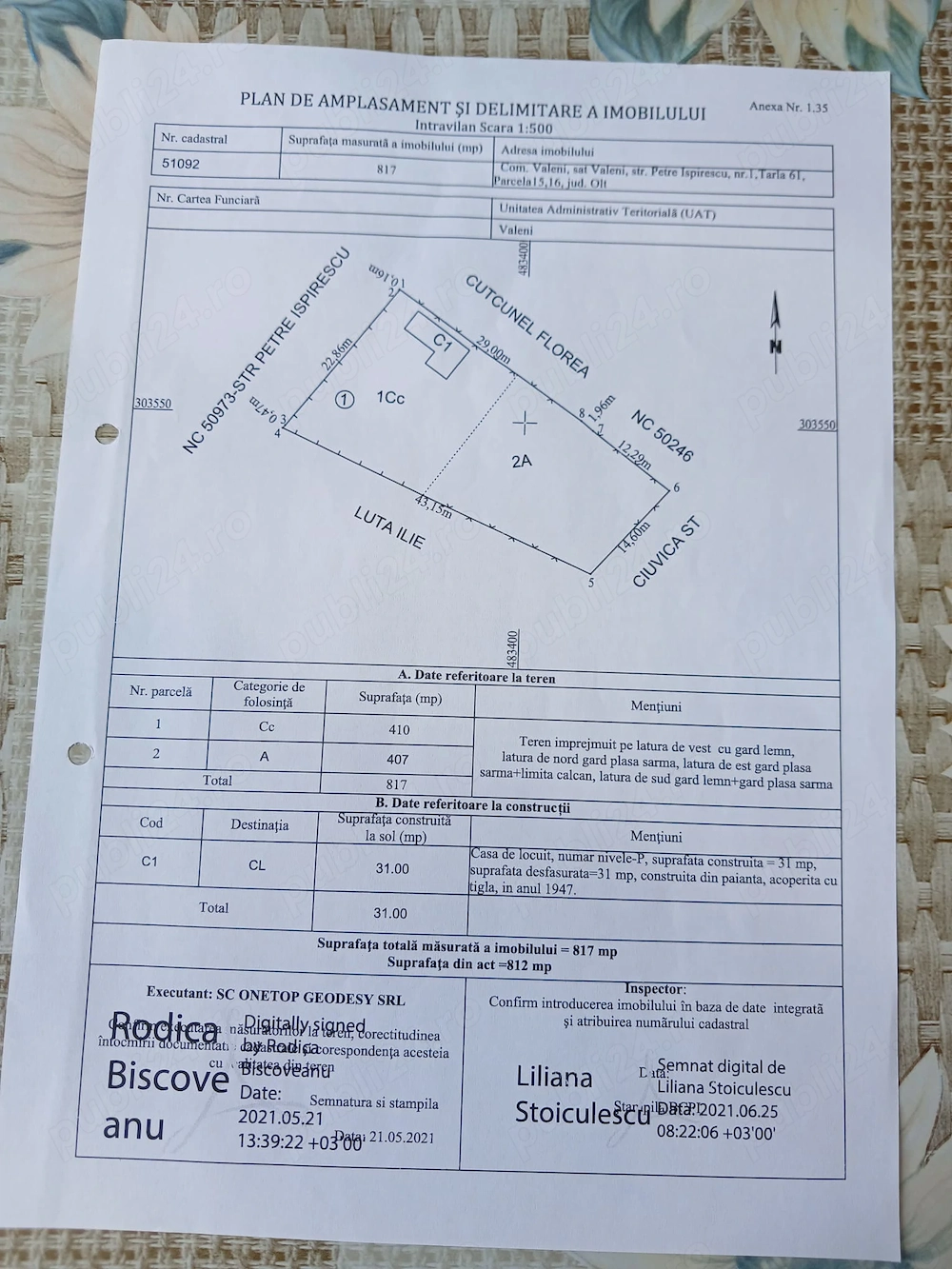 TEREN + Casă  Batrineasca 
