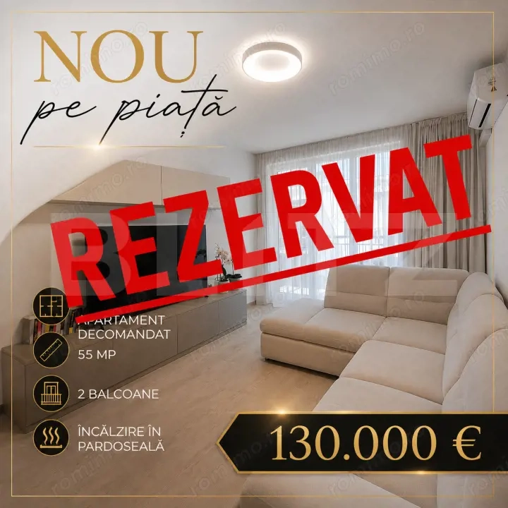  Apartament 2 camere, decomandat | Bartolomeu | Încălzire în pardoseală
