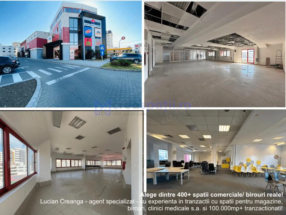 Spatii birouri, retail, str. Niciman semicentru de la 10mp la 300mp