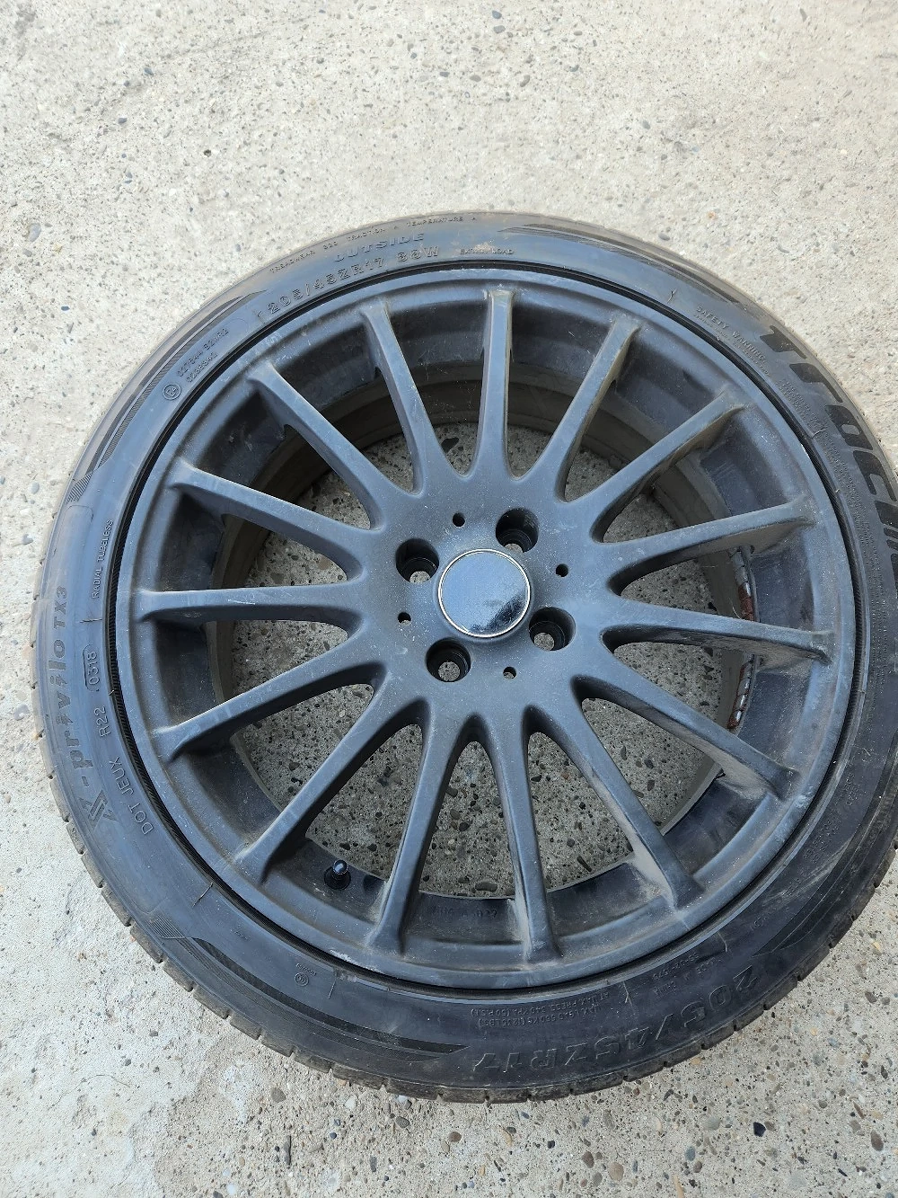Jante 17, 4x100 cu anvelope 205 45 17 compatibile Renault, Opel, Toyota
