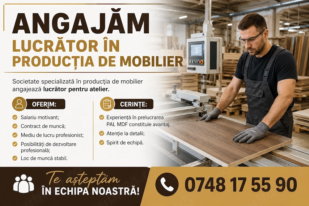 LUCRATOR productie mobilier pal si mdf