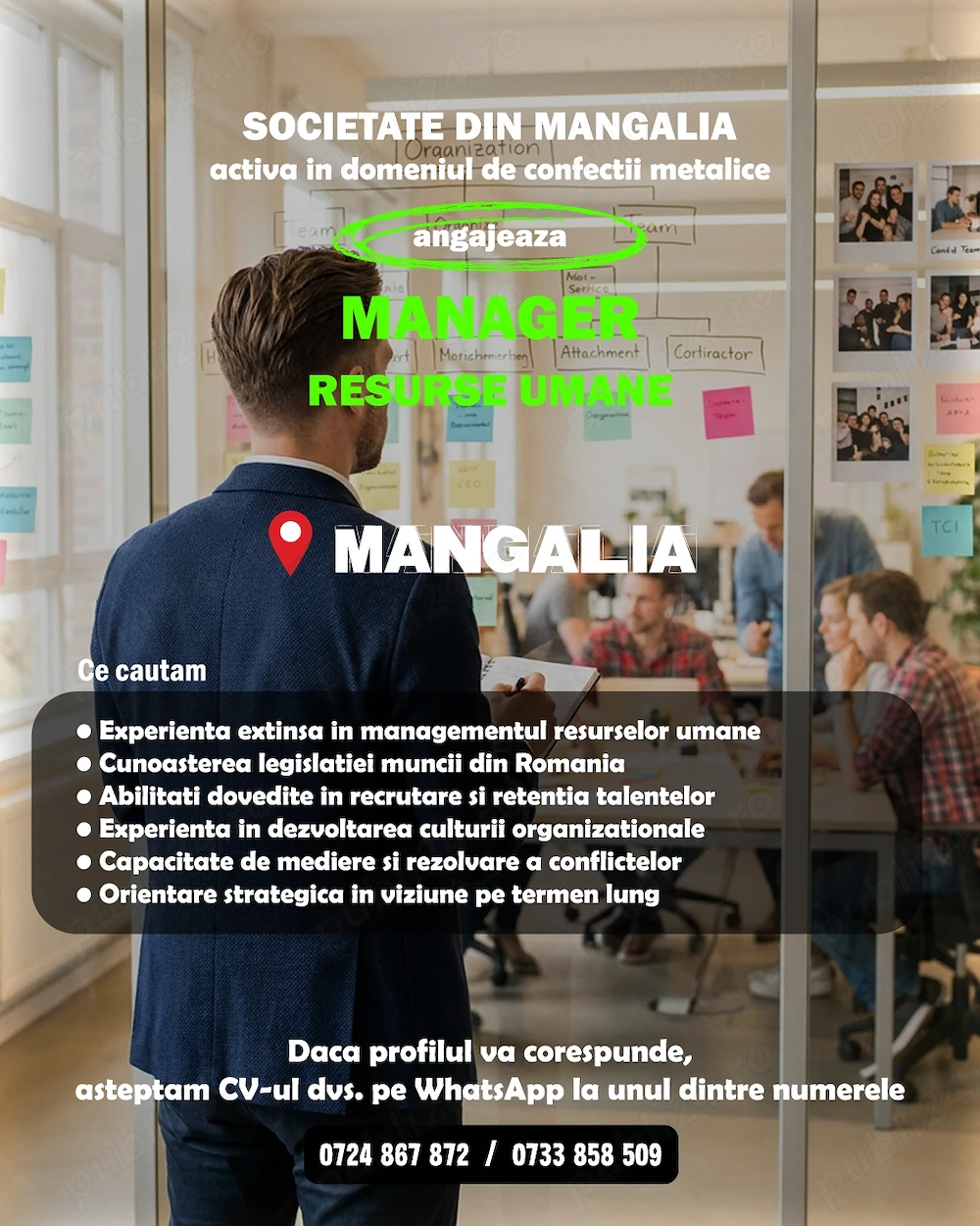 Angajam Manager Resurse Umane HR