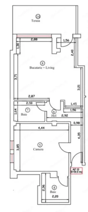 Apartament 60 mp, parter - zona Giroc