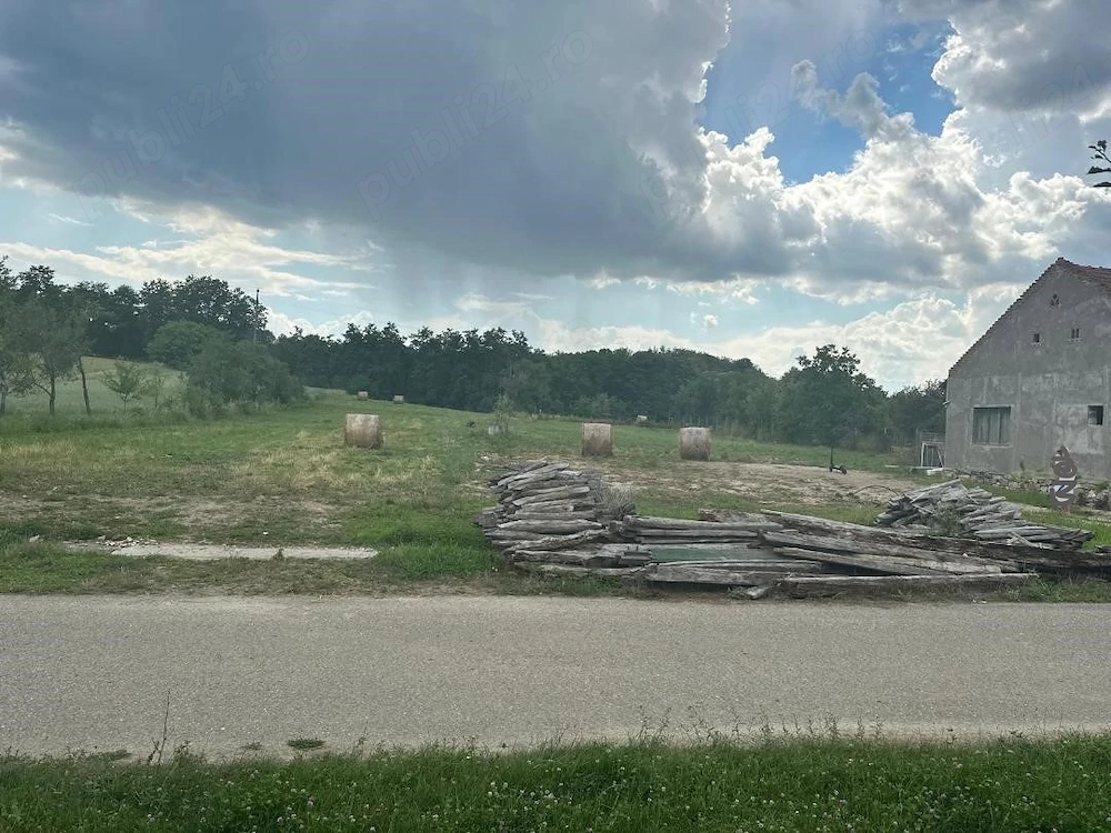 Casă solidă + 4500 mp Teren INTRAVILAN, 45m Front stradal