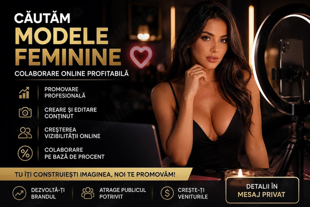 Căutam modele feminine pentru colaborare.