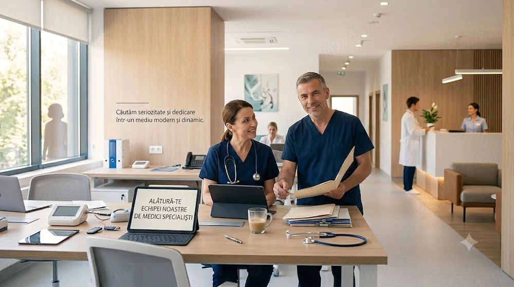 Clinică medicală cu adresabilitate ridicată își mărește echipa! Căutăm medici specialiști