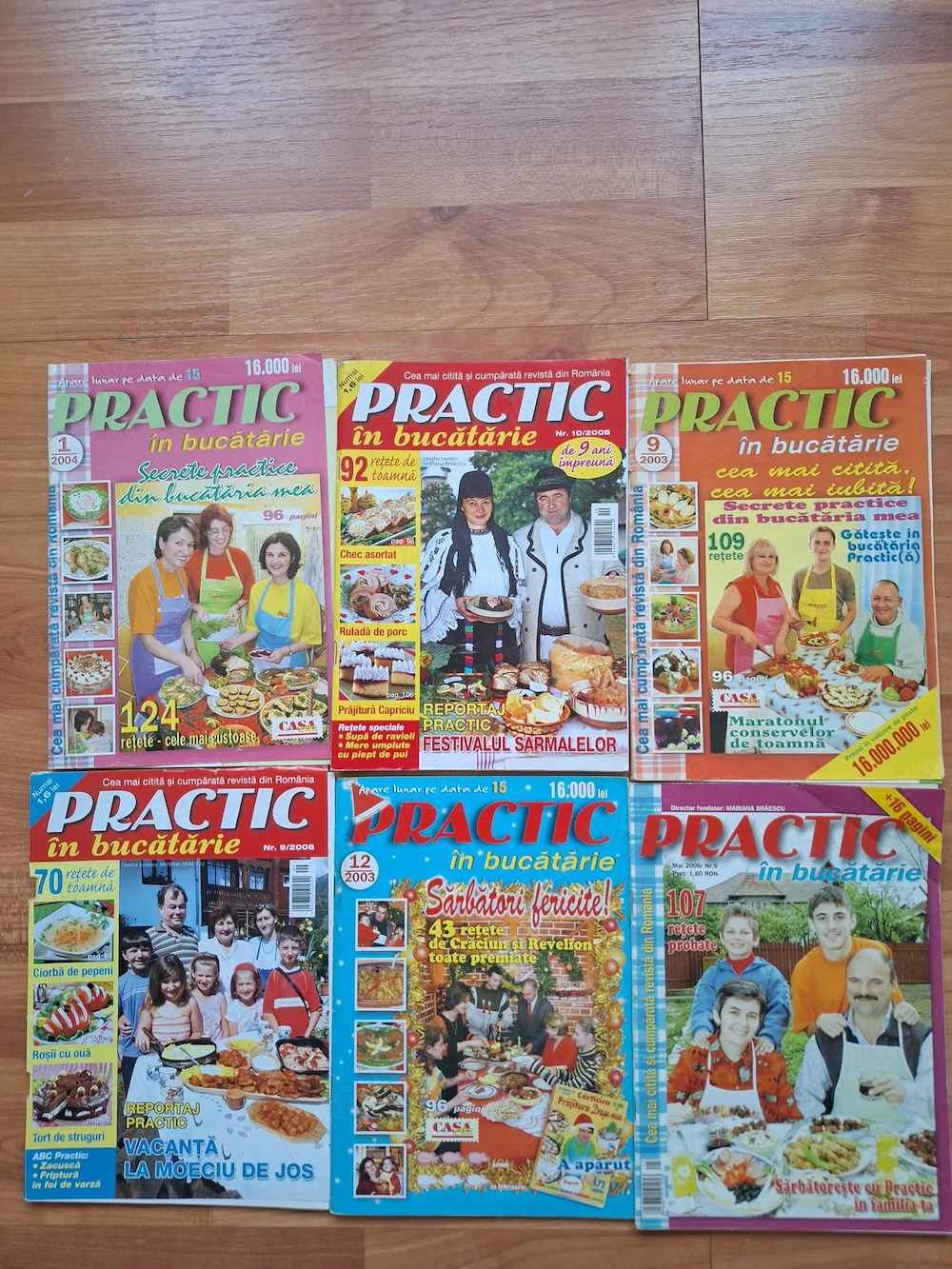 Lot 6 Reviste Practic în Bucătărie 2003-2008
