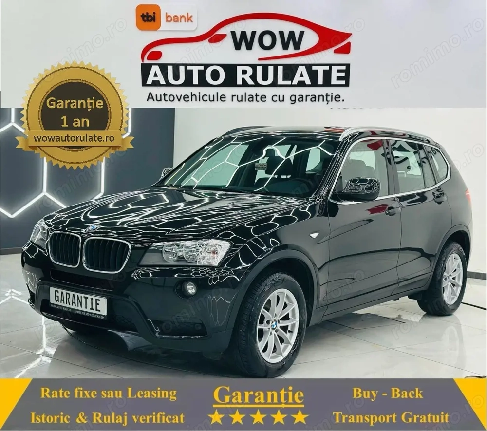 BMW X3 2014 2.0D E5 Garantie 12 Luni Rate Avans 0 Doar Cu Buletinul